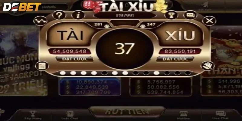 Giao diện sảnh game tại Debet được thiết kế vô cùng thân thiện dễ thao tác